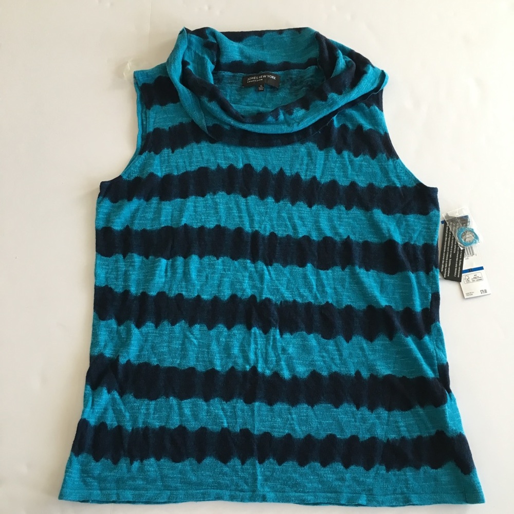 NEW Jones New York XL Top Sleeveless Cowl Neck
